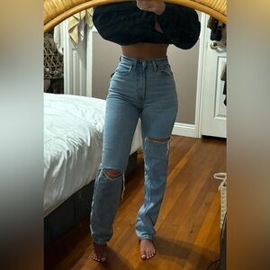 Abercrombie & Fitch Curve Love Ultra High-Rise Jeans